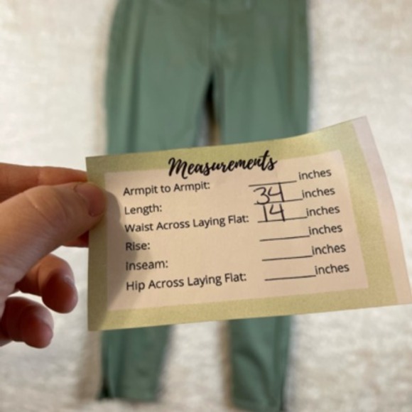 Rsq‎ Womens Miami Jeggings Green Pockets Ankle Zipper Flat Front Denim Juniors 7 - Picture 11 of 12